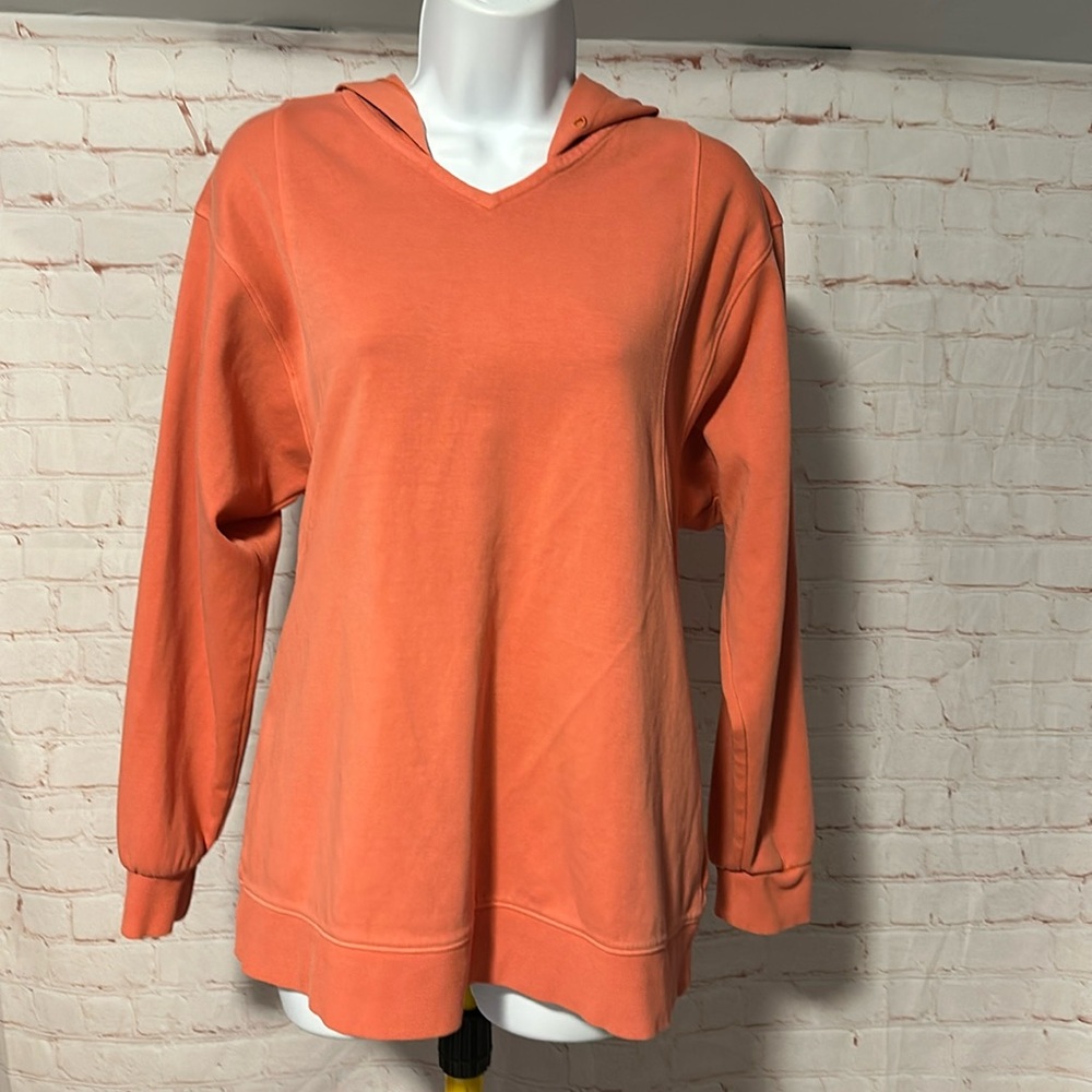 Women's Coral Hooded Pullover Sweatshirt